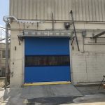 blue loading dock