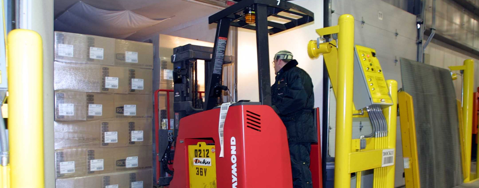 Person Driving a Forklift